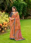 Purvi By Sr Soft Cotton Printed Weaving Border Saree Wholesale In India